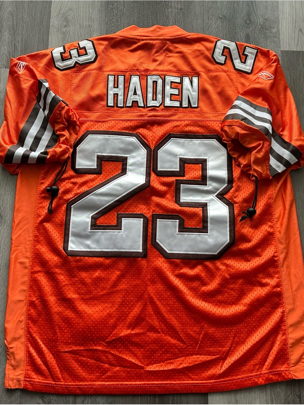 Reebok Orange Haden #23 Football Jersey with White Trim